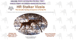 Desktop Screenshot of hrvizsla.com