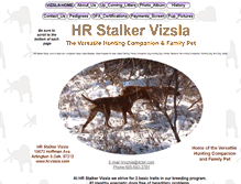 Tablet Screenshot of hrvizsla.com